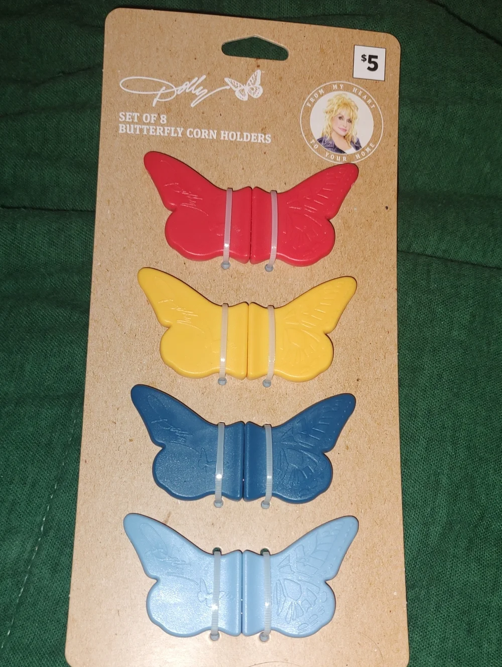 DG Dolly Parton Butterfly Corn Holders.